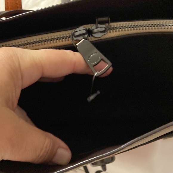 Coach 89086 Colorblock Lora Carryall Large Satchel Handbag perfect fall colors - Picture 5 of 17